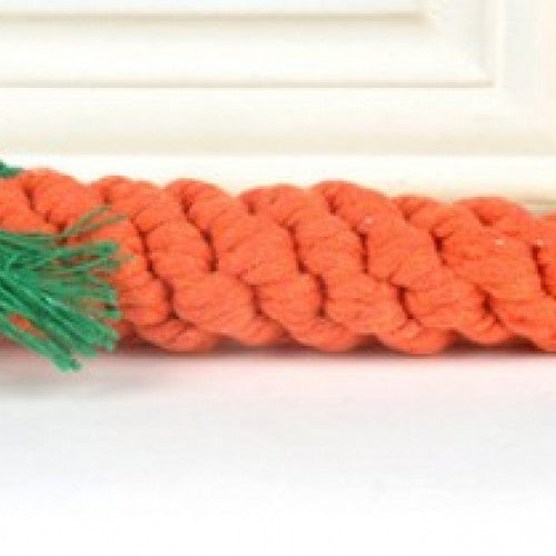 Braided Rope Carrot Toys for Dogs - Pet Dog Toys Cute Lovely